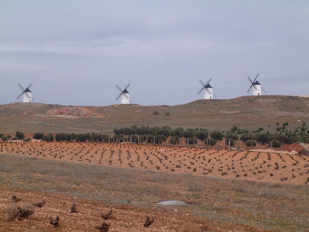 La Mancha's distinctive windmills
