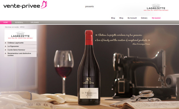 Vente-privee.com says it average wine sale in the UK is turning over 10,000 EUR.