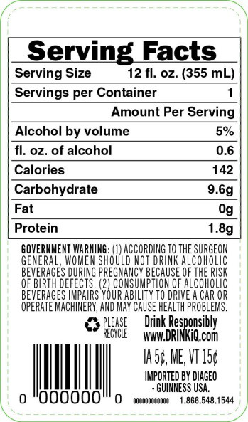 Diageo to provide alcohol content and nutritional information per typical serve on products