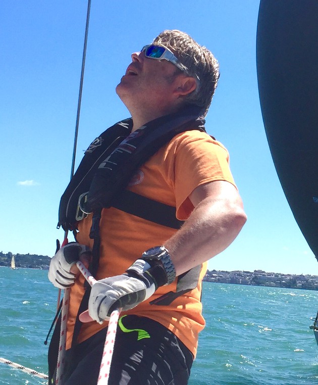 Jeremy Rockett, MD of brand development firm Marblehead, takes to the waves 